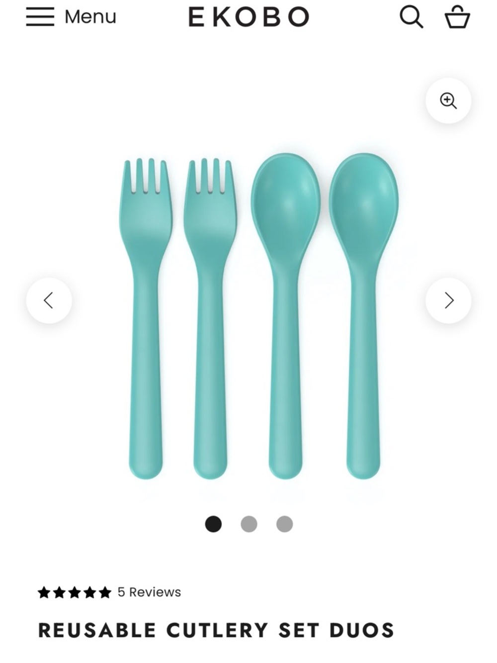 Ekobo Reuseable Cutlery Set of 12